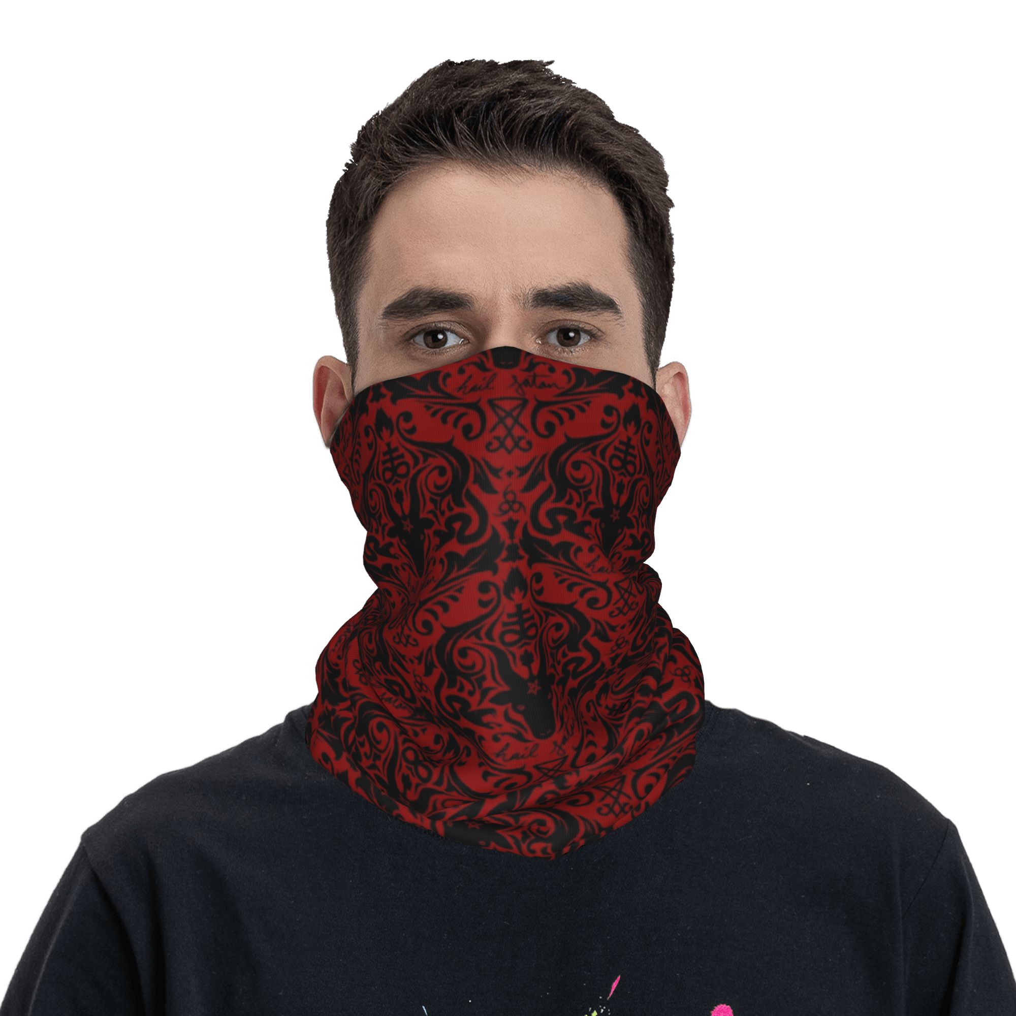 Baphomet Damasco granizo Satán - Neck Warmer Tube reseña y precio