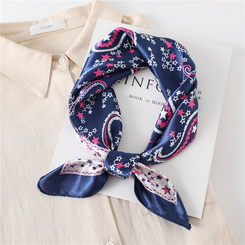 Pañuelo de seda cuadrado de lu - Head Wrap Turban reseña y precio