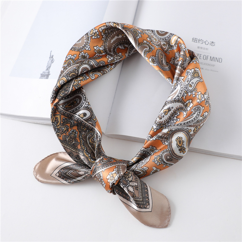 Pañuelo de seda cuadrado de lu - Head Wrap Turban reseña y precio