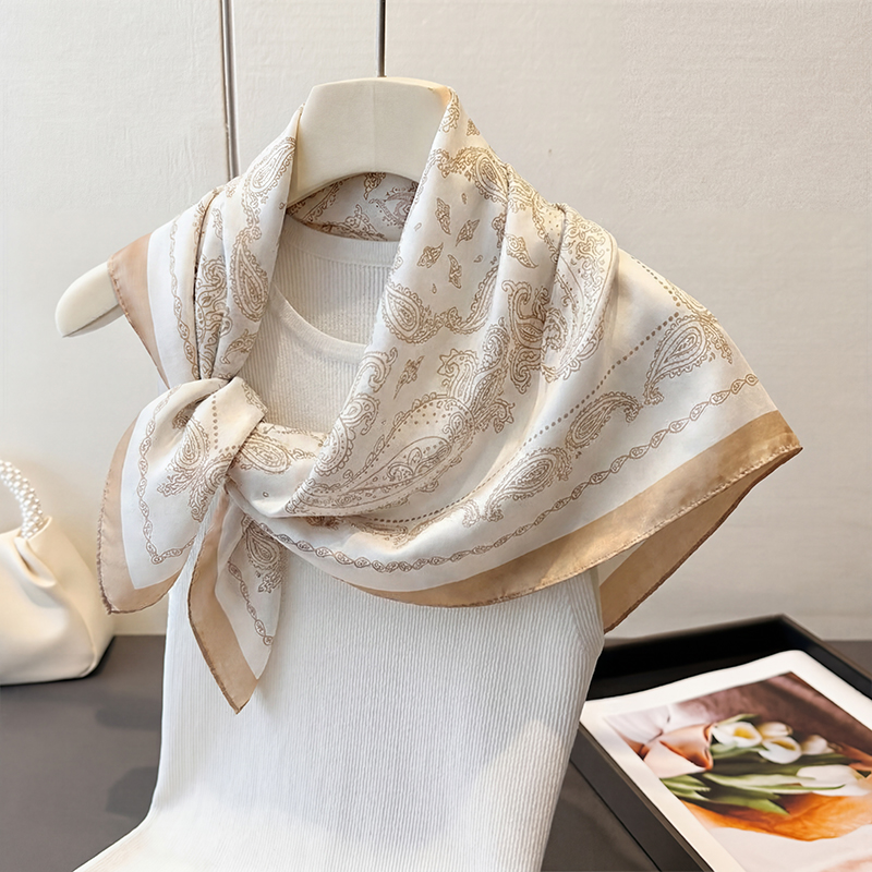 Pañuelo Cuadrado Vintage Beige - Head Wrap Turban reseña y precio