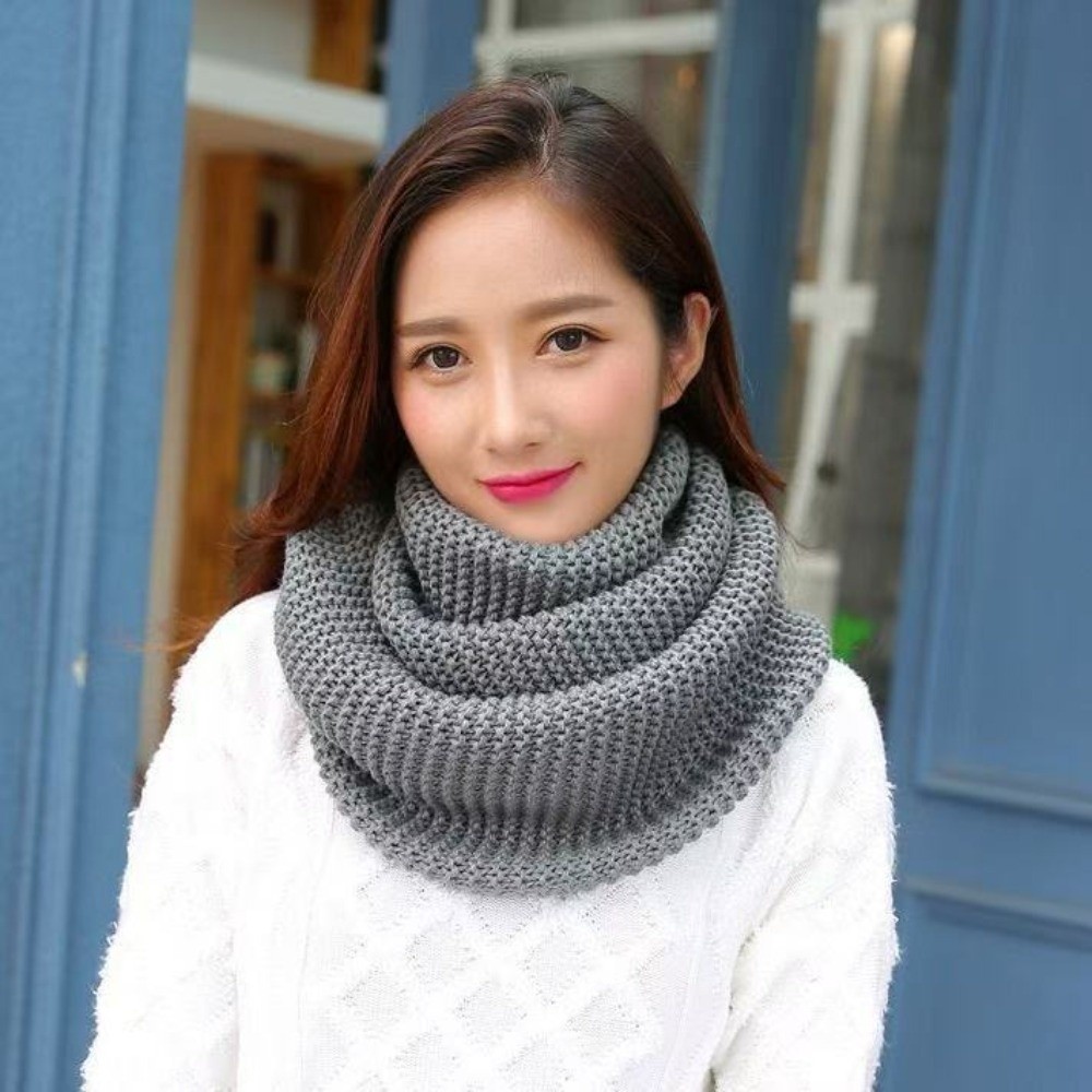 Bufanda de punto grueso de col - Infinity Scarf Knit reseña y precio